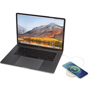 Logo trade promotional gifts image of: Naka 5W wheat straw wireless charging pad