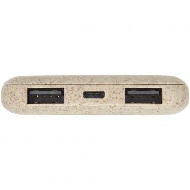 Logotrade promotional item image of: Asama 5000 mAh wheat straw power bank
