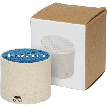 Logo trade promotional product photo of: Kikai wheat straw Bluetooth® speaker