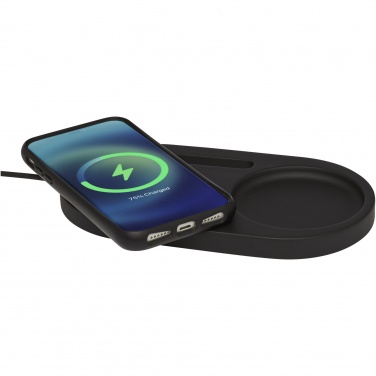 Logo trade promotional merchandise photo of: Klip 5W wireless charging desk organizer