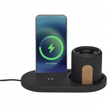 Logotrade corporate gift picture of: Klip 5W wireless charging desk organizer