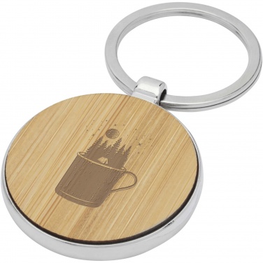 Logotrade promotional merchandise image of: Nino bamboo round keychain