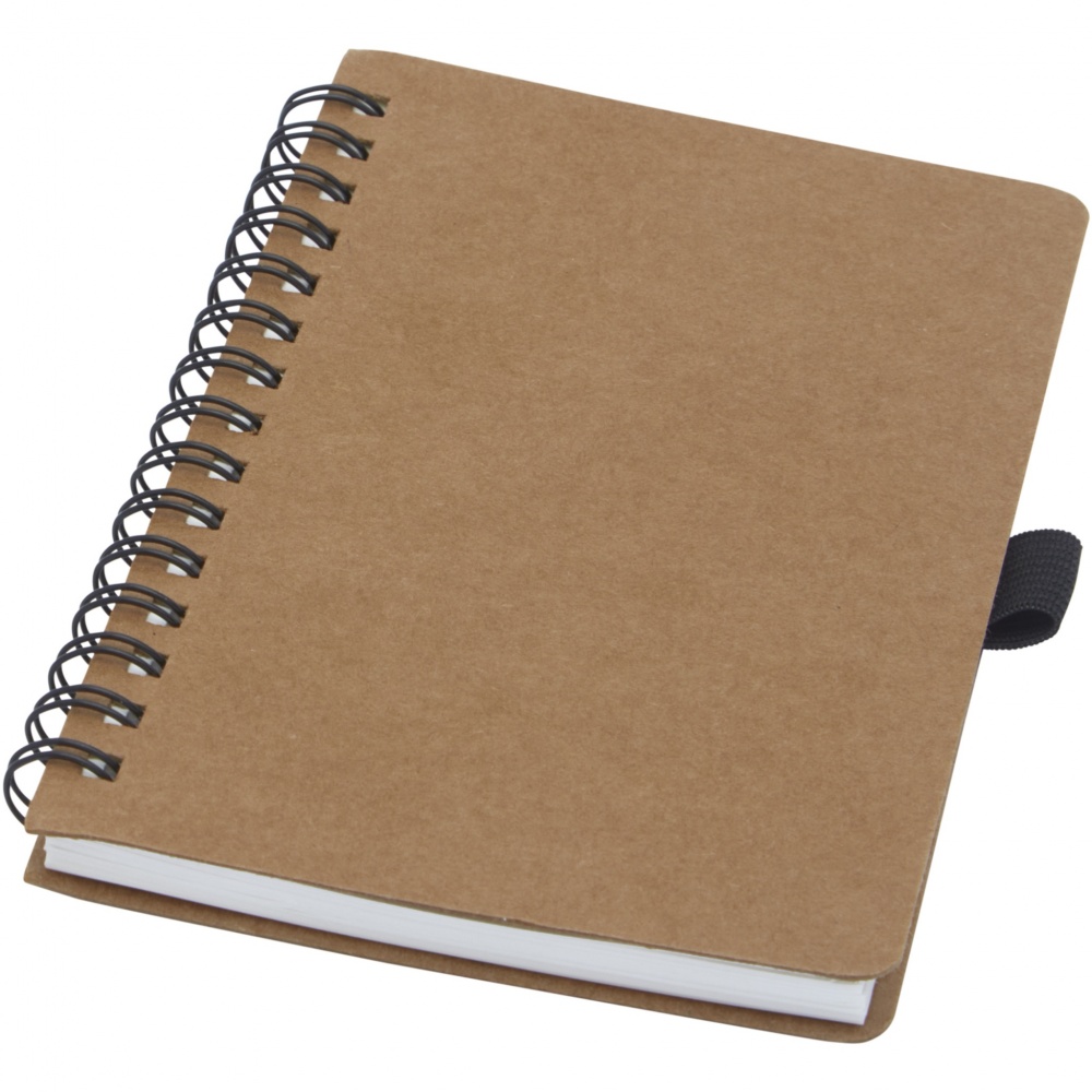 Logotrade promotional gifts photo of: Cobble A6 wire-o recycled cardboard notebook with stone paper