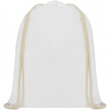 Logo trade promotional products picture of: Oregon 140 g/m² cotton drawstring bag 5L
