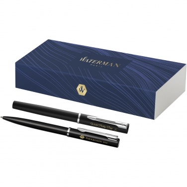 Logotrade advertising product image of: Waterman Allure ballpoint and rollerball pen set