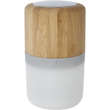 Logotrade advertising product image of: Aurea bamboo Bluetooth® speaker with light 