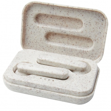 Logotrade promotional giveaway picture of: Nantai wheat straw True Wireless earbuds