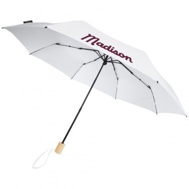 Logo trade advertising products picture of: Birgit 21'' foldable windproof recycled PET umbrella