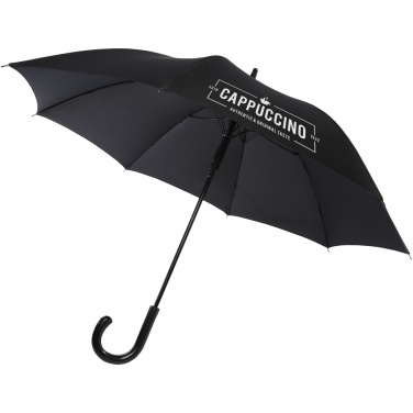 Logo trade promotional item photo of: Fontana 23" auto open umbrella with carbon look and crooked handle