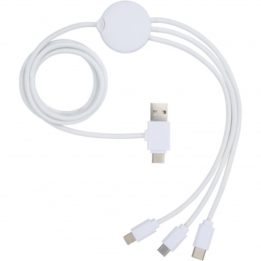 Logo trade promotional merchandise image of: Pure 5-in-1 charging cable with antibacterial additive