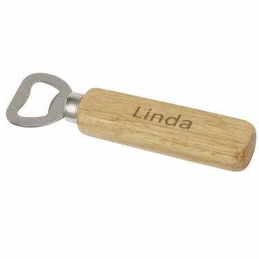 Logo trade promotional merchandise picture of: Brama wooden bottle opener