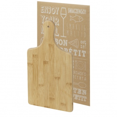 Logo trade promotional gifts image of: Quimet bamboo cutting board