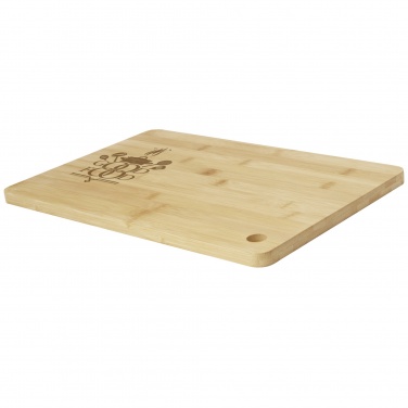 Logo trade promotional giveaways image of: Harp bamboo cutting board