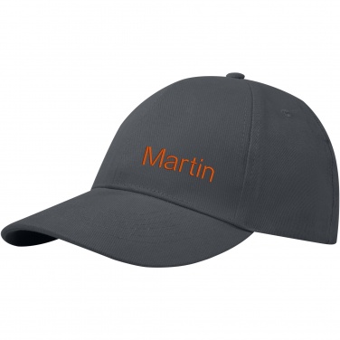 Logo trade promotional merchandise image of: Trona 6 panel GRS recycled cap