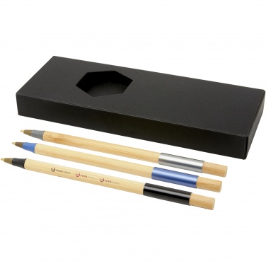 Logotrade promotional merchandise picture of: Kerf 3-piece bamboo pen set