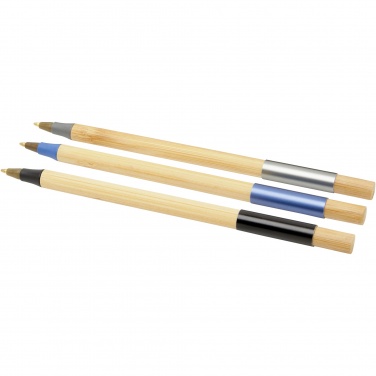 Logo trade promotional merchandise image of: Kerf 3-piece bamboo pen set
