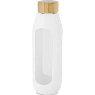 Logotrade promotional giveaway image of: Tidan 600 ml borosilicate glass bottle with silicone grip