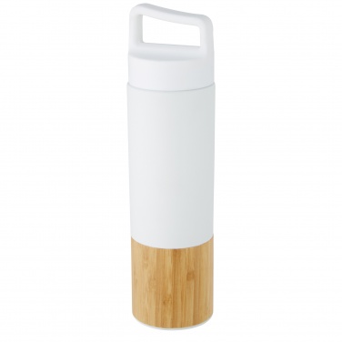 Logo trade business gifts image of: Torne 540 ml  stainless steel bottle with bamboo outer wall