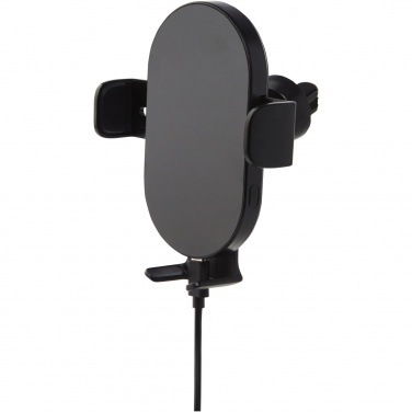 Logo trade promotional gifts picture of: Pilot 15W wireless automatic car charger 