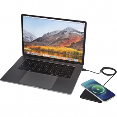 Logotrade promotional gift image of: Loop 10W recycled plastic wireless charging pad