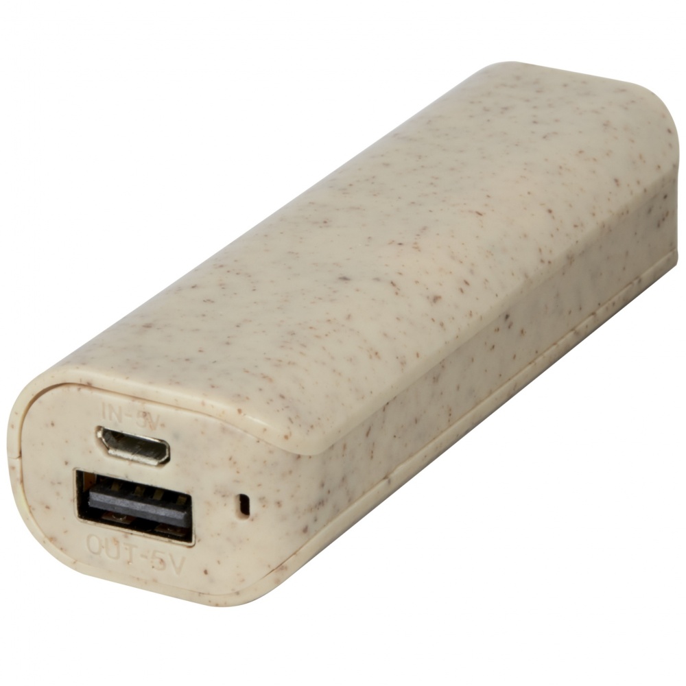 Logotrade business gift image of: Yoko 1200mAh wheat straw power bank