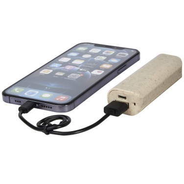 Logotrade promotional giveaway image of: Yoko 1200mAh wheat straw power bank