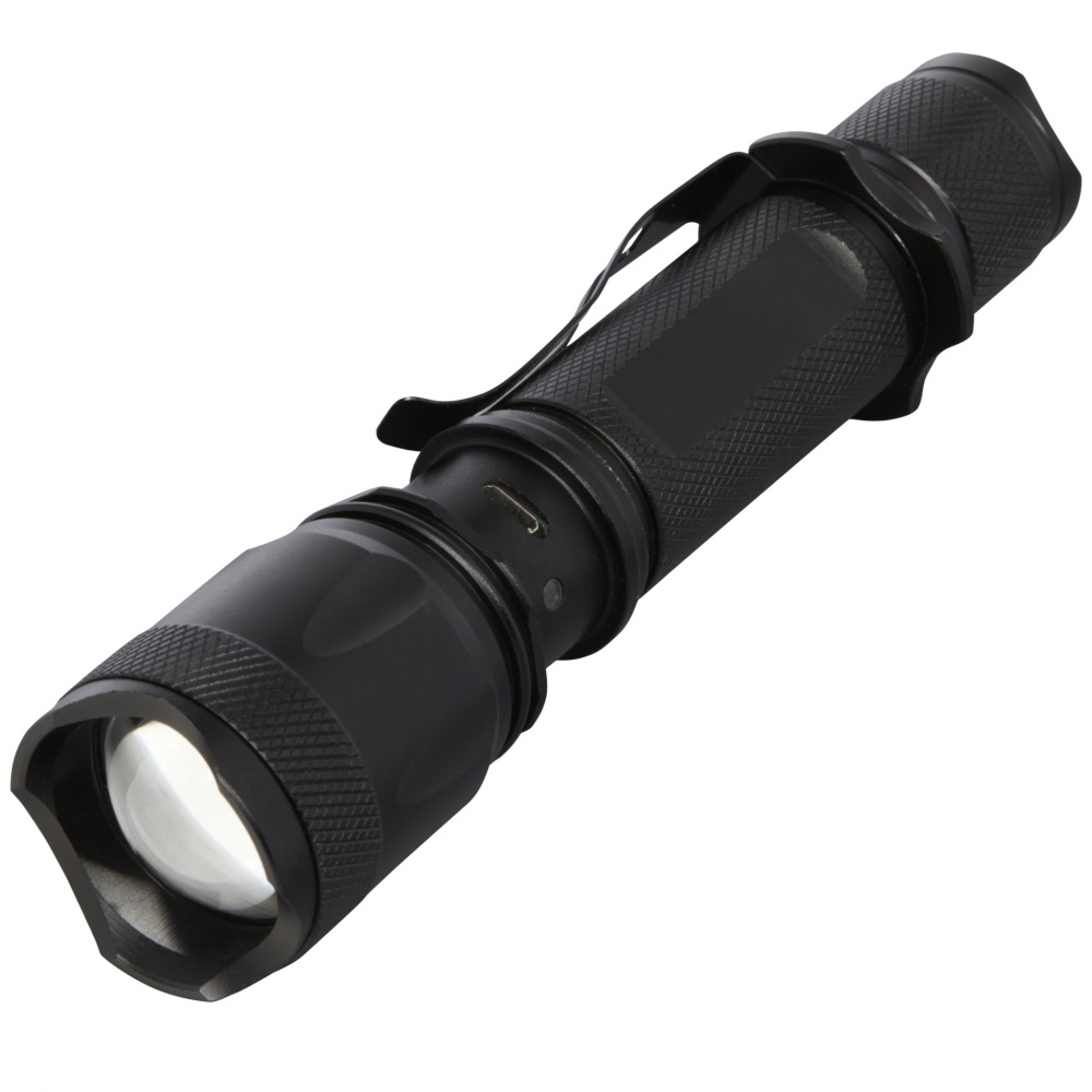 Logo trade corporate gifts picture of: Mears 5W rechargeable tactical flashlight