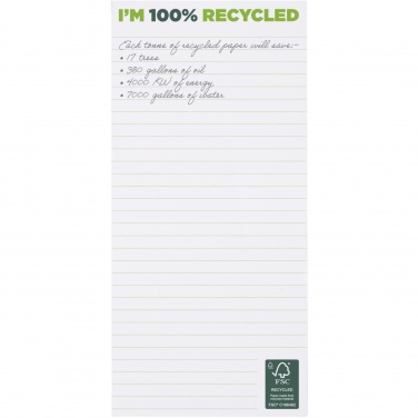 Logotrade promotional giveaway image of: Desk-Mate® 1/3 A4 recycled notepad