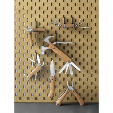 Logo trade promotional products image of: Anderson 12-function medium wooden multi-tool