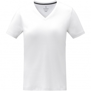 Logo trade advertising products picture of: Somoto short sleeve women's V-neck t-shirt 