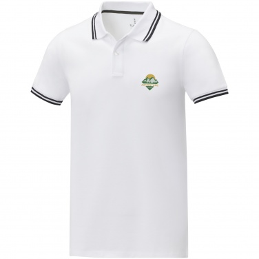 Logo trade advertising product photo of: Amarago short sleeve men's tipping polo