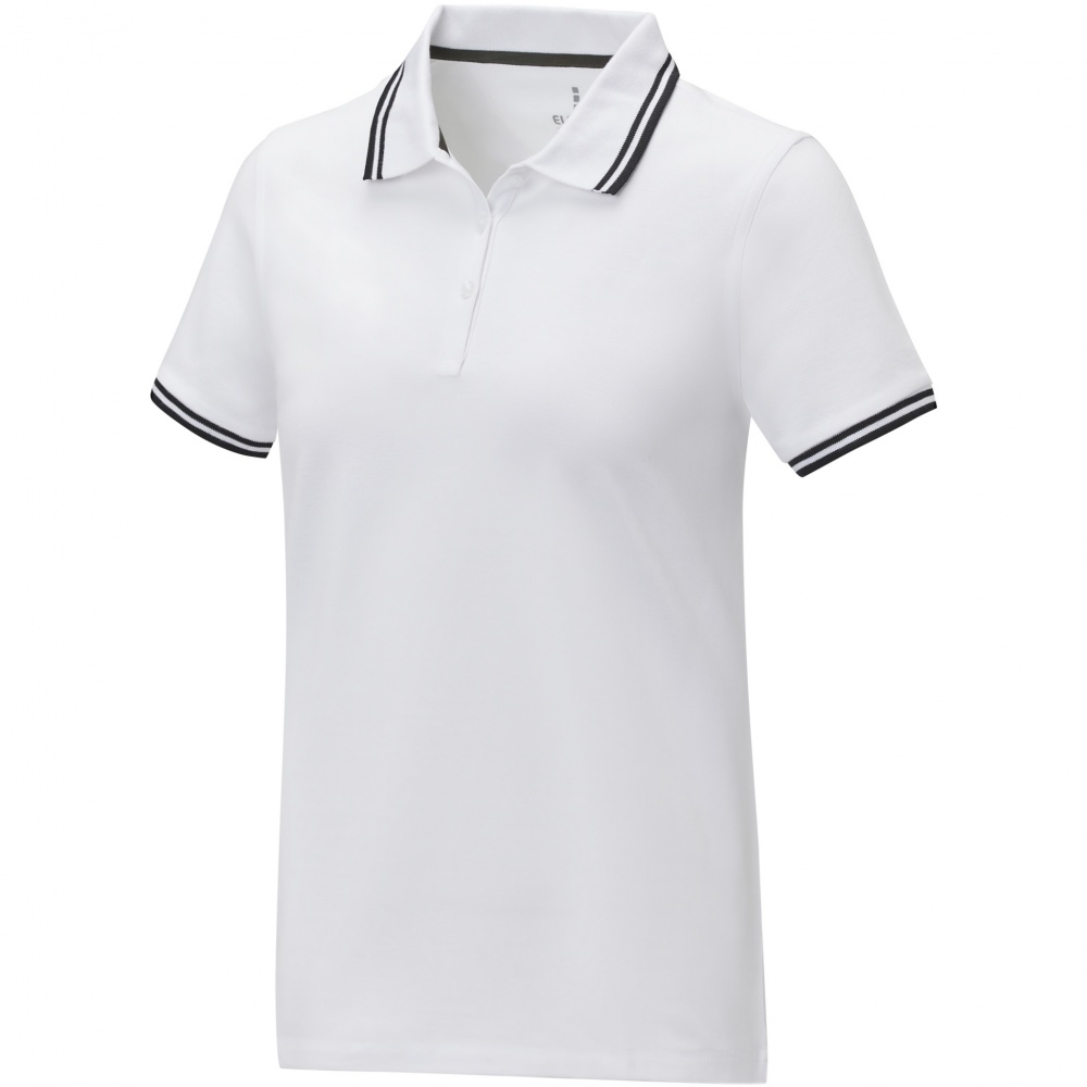 Logo trade promotional gifts picture of: Amarago short sleeve women's tipping polo