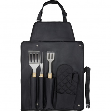 Logo trade corporate gifts image of: Gril 3-piece BBQ tools set and glove 