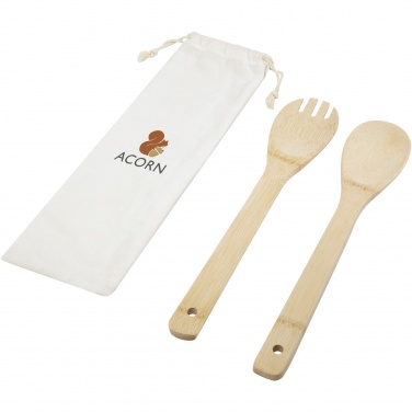 Logotrade corporate gift image of: Endiv bamboo salad spoon and fork