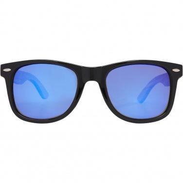 Logo trade advertising products image of: Hiru rPET/wood mirrored polarized sunglasses in gift box