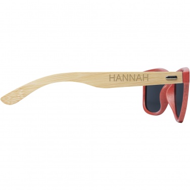 Logo trade promotional giveaways picture of: Sun Ray bamboo sunglasses