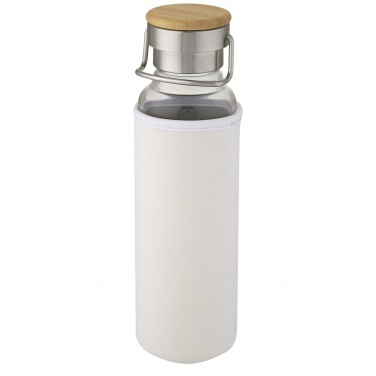 Logo trade promotional giveaways image of: Thor 660 ml glass bottle with neoprene sleeve