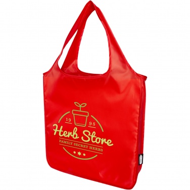 Logo trade promotional giveaways image of: Ash RPET large foldable tote bag 14L