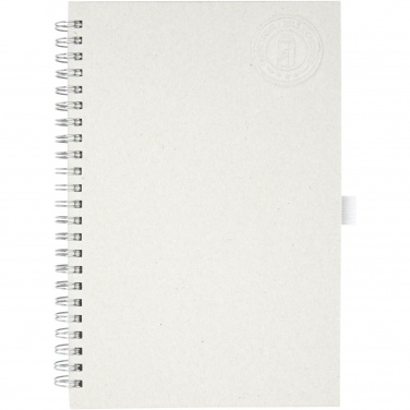 Logo trade promotional giveaways image of: Dairy Dream A5 size reference recycled milk cartons spiral notebook
