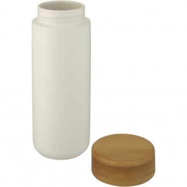 Logo trade promotional merchandise photo of: Lumi 300 ml ceramic tumbler with bamboo lid