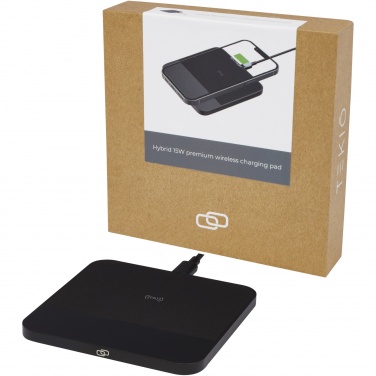 Logotrade corporate gift picture of: Hybrid 15W premium wireless charging pad