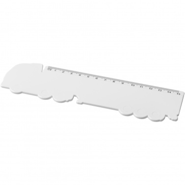 Logotrade corporate gift picture of: Tait 15 cm lorry-shaped recycled plastic ruler