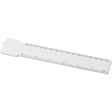 Logo trade advertising products picture of: Tait 15 cm house-shaped recycled plastic ruler