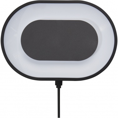 Logo trade business gifts image of: Ray wireless charging pad with RGB mood light