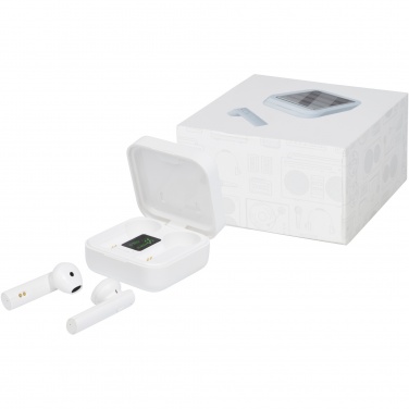 Logotrade promotional giveaway image of: Tayo solar charging TWS earbuds 