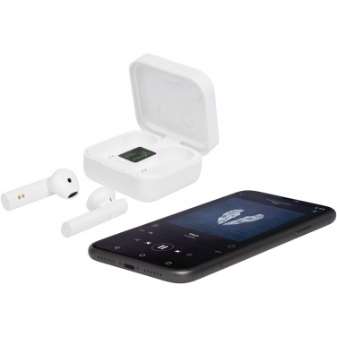 Logo trade advertising products image of: Tayo solar charging TWS earbuds 