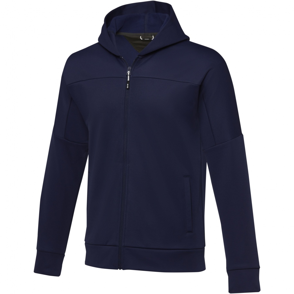 Logo trade promotional giveaways image of: Nubia men's performance full zip knit jacket