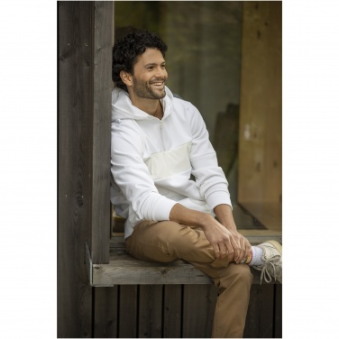 Logo trade promotional gifts image of: Sayan men's half zip anorak hooded sweater