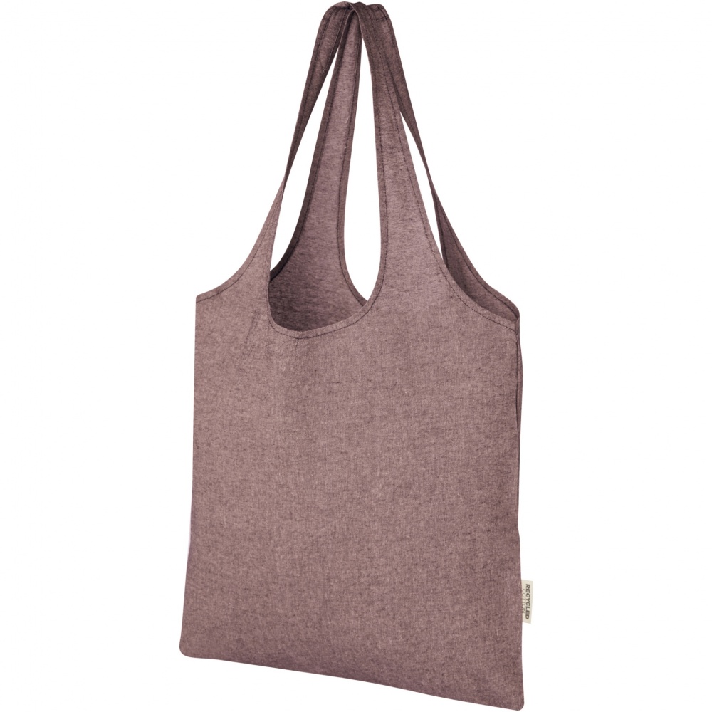 Logotrade promotional giveaways photo of: Pheebs 150 g/m² recycled cotton trendy tote bag 7L
