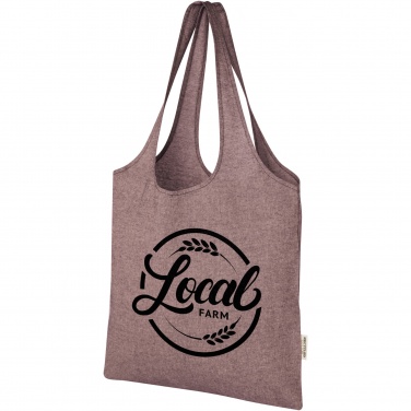 Logotrade promotional gift image of: Pheebs 150 g/m² recycled cotton trendy tote bag 7L